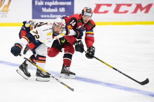 Malmö Redhawks Carl-Johan Lerby och Djurgårdens William