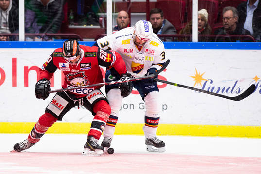 Malmö Redhawks Tobias Ekberg och Djurgårdens Dick Axelsson
