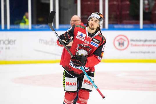Malmö Redhawks Adam Brodecki jublar