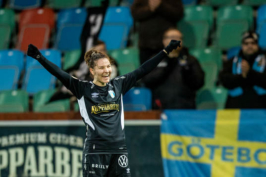 Göteborgs Natalia Kuikka jublar