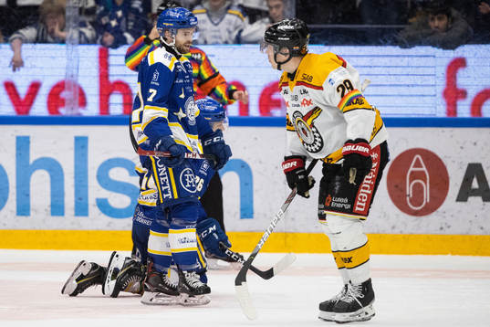Leksands Spencer Abbott och Patrik Zackrisson deppar