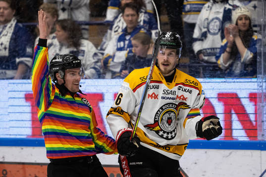 Domare Johan Nordlöv och Luleås Emil Larsson