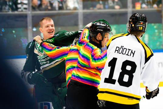 Färjestads Gustav Rydahl och Brynäs Anton Rödin