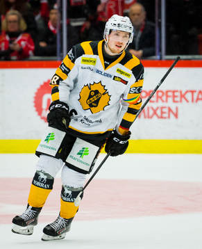 Skellefteås Jesper Frödén jublar vid 2-4