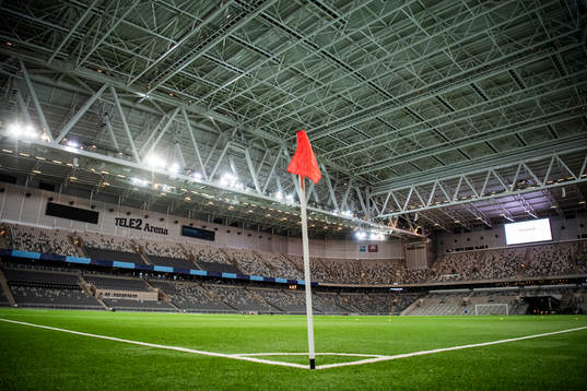 Interiör vy av Tele2 Arena