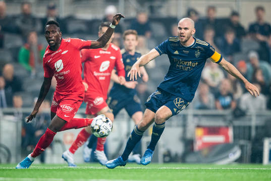 Branns Daouda Bamba och Djurgårdens Marcus Danielson