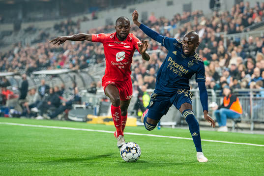Branns Gilbert Koomson och Djurgårdens Edward Chilufya