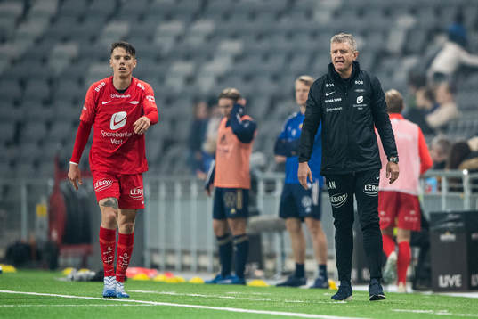 Branns Robert Taylor och tränare Lars Arne Nilsen