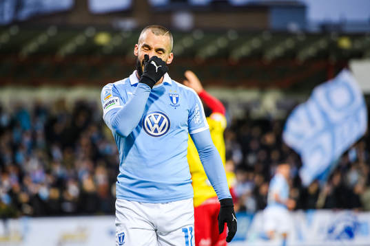 Malmö FFs Guillermo Molins deppar