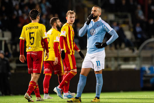 Malmö FFs Guillermo Molins deppar