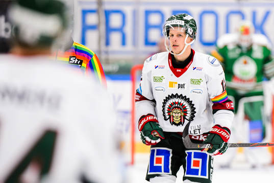 Frölundas Max Friberg jublar