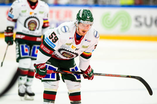 Frölundas Simon Hjalmarsson deppar