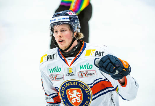 Växjös Fredrik Karlström jublar