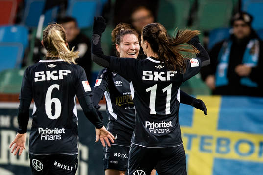 Göteborgs Natalia Kuikka, Julia Roddar och Pauline