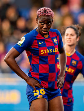 Asisat Oshoala of Barcelona