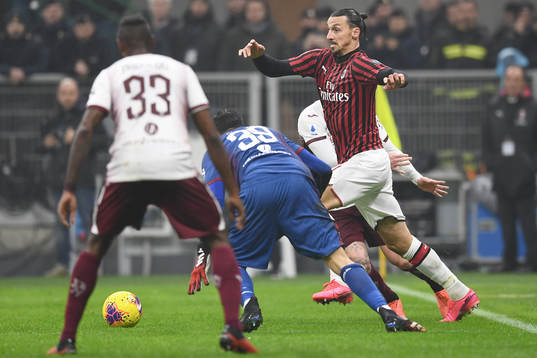 Zlatan Ibrahimovic of Milan