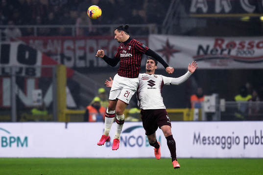 Zlatan Ibrahimovic of Milan
