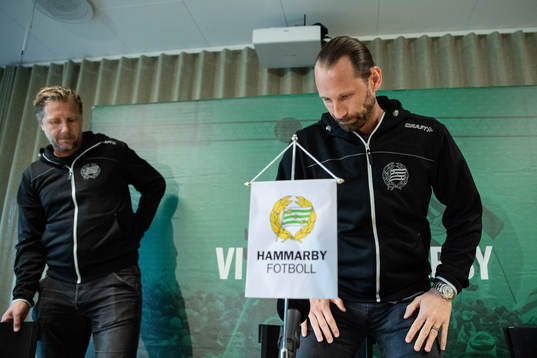 Sportchef Jesper Jansson och Johan Wiland