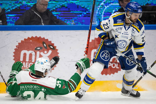 Rögles Adam Edström och Leksands André Hult