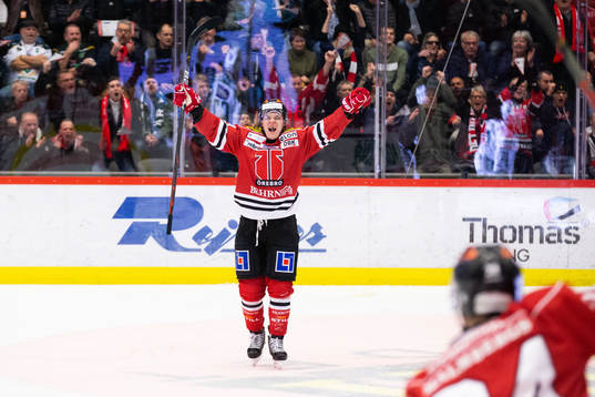 Örebros Joonas Rask jublar