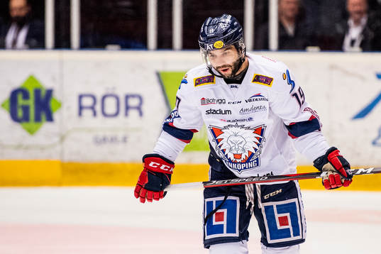 Linköpings Joe Whitney deppar