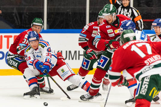 Frölundas Nicklas Lasu och Oskarshamns Filiph Engsund