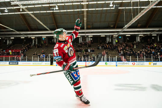 Frölundas Ryan Lasch jublar