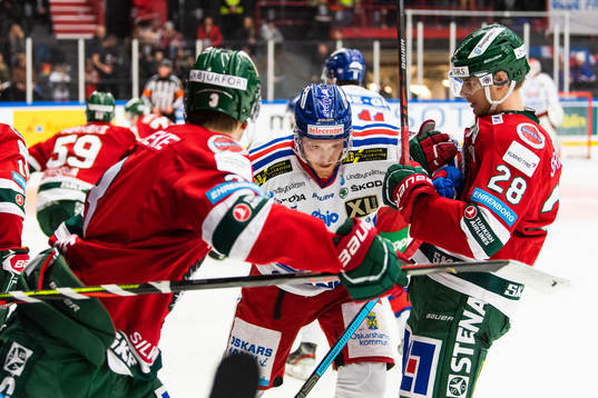 Oskarshamns Henrik Nilsson och Frölundas Johan Sundström