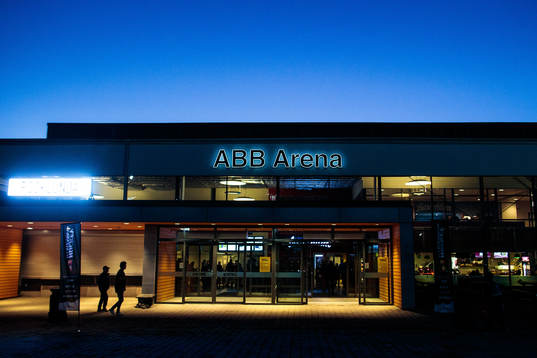 Exteriör av ABB Arena Nord