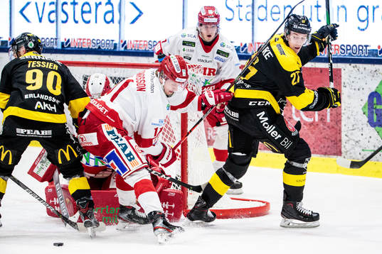 Västerås Kelsey Tessier , Timrås Jakob Ragnarsson,