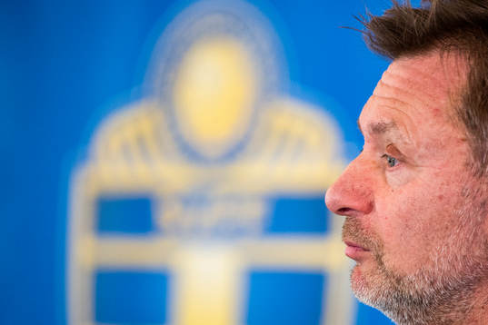 Svenska damlandslagets förbundskapten Peter Gerhardsson
