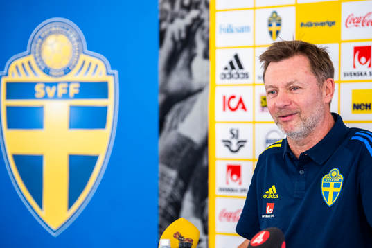 Svenska damlandslagets förbundskapten Peter Gerhardsson