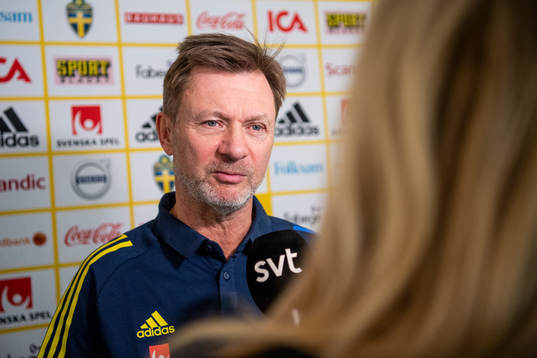 Svenska damlandslagets förbundskapten Peter Gerhardsson