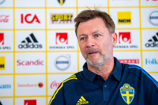 Svenska damlandslagets förbundskapten Peter Gerhardsson