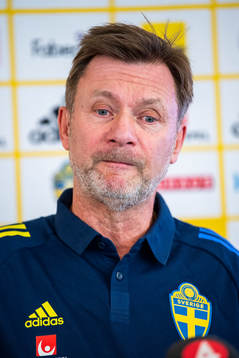 Svenska damlandslagets förbundskapten Peter Gerhardsson