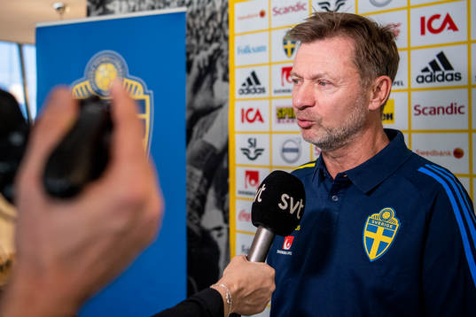 Svenska damlandslagets förbundskapten Peter Gerhardsson