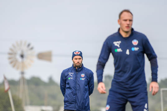 Tränare Olof Mellberg och Andreas Granqvist