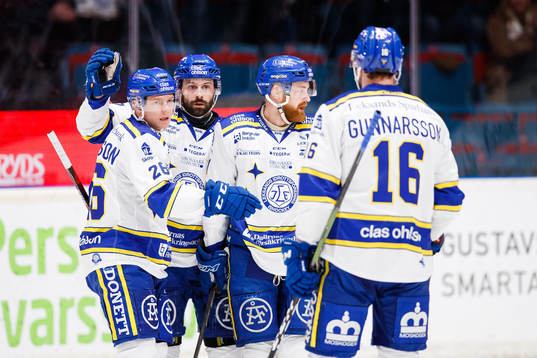 Leksands Patrik Zackrisson jublar