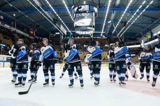 Spelare ur HV71 jublar