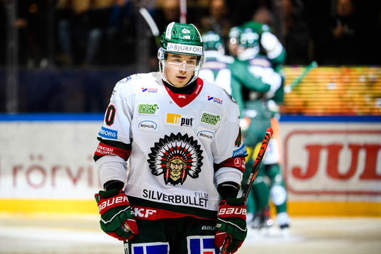 Frölundas Joel Mustonen deppar