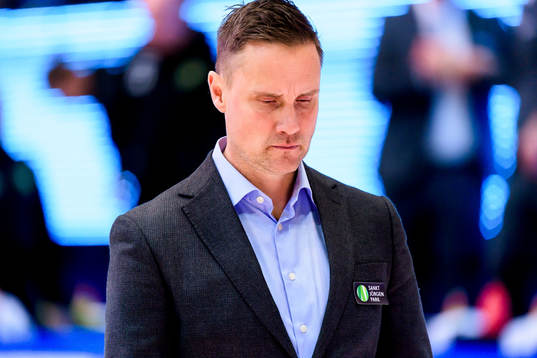 Frölundas tränare Roger Rönnberg deppar