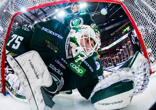 Färjestads målvakt Arvid Holm