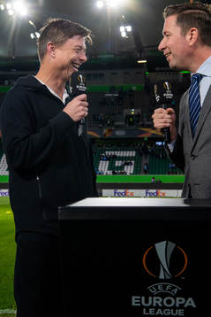 Jon Dahl Tomasson, head coach of Malmö FF is interviewed