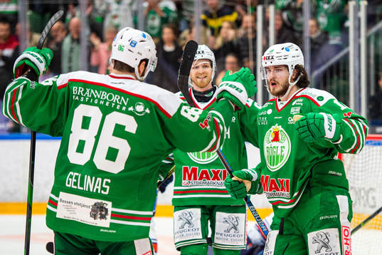 Rögles Dennis Everberg, Ted Brithén och Eric Gelinas