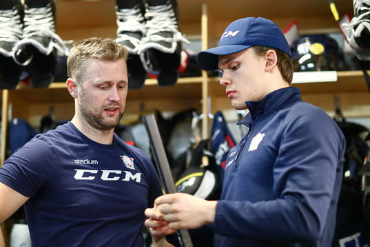Linköpings assisterande tränare Daniel Eriksson och Arvid