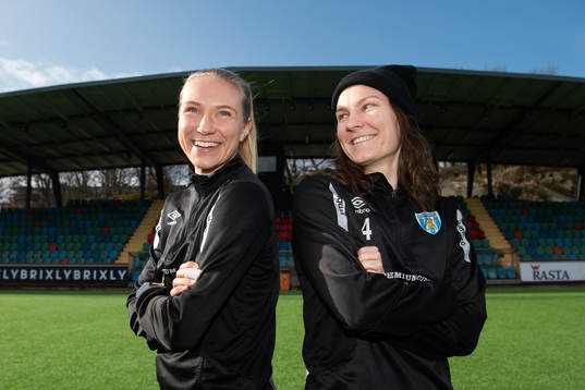 Göteborg FCs Emma Koivisto och Natalia Kuikka