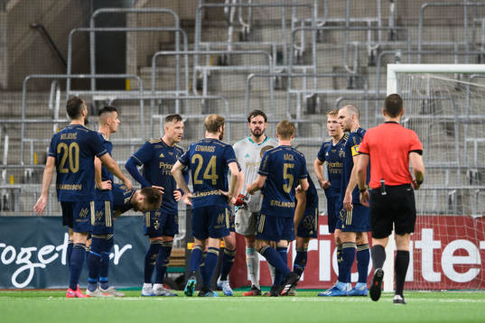 Djurgårdens spelare samlas