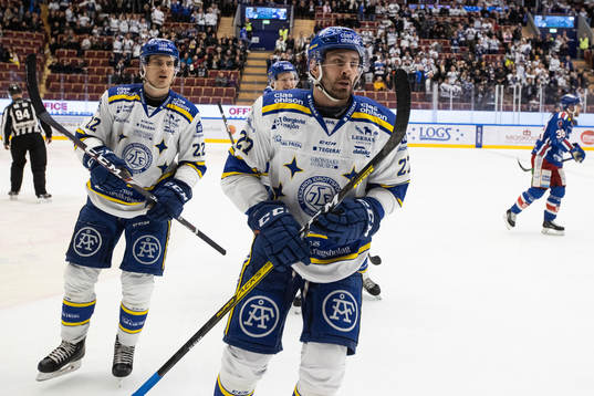 Leksands Marek Hrivik jublar