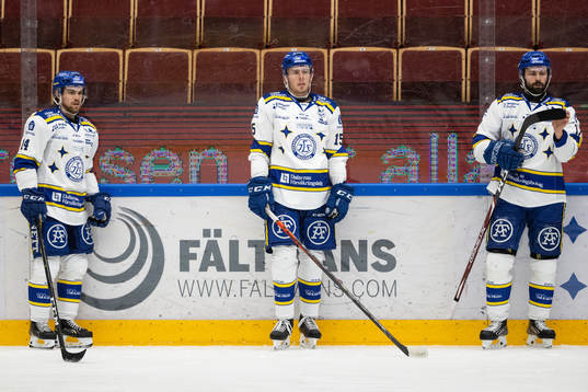 Leksands Oskar Lang och Matt Carey  och Daniel Olsson