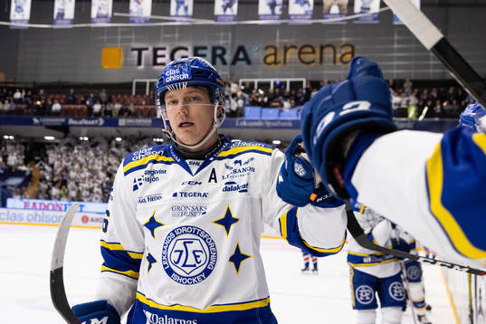 Leksands Patrik Zackrisson jubel